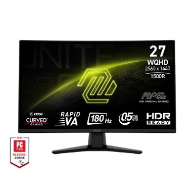 MSI Monitor 27" MAG 274CQF, QHD, VA, 180Hz, 1ms, zakrivljeni, crni
